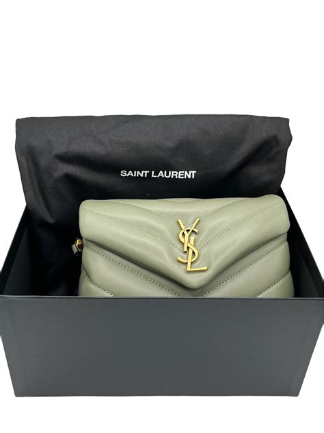 YSL Green Calfskin Monogram Loulou Toy QTBHLN3PEH002.